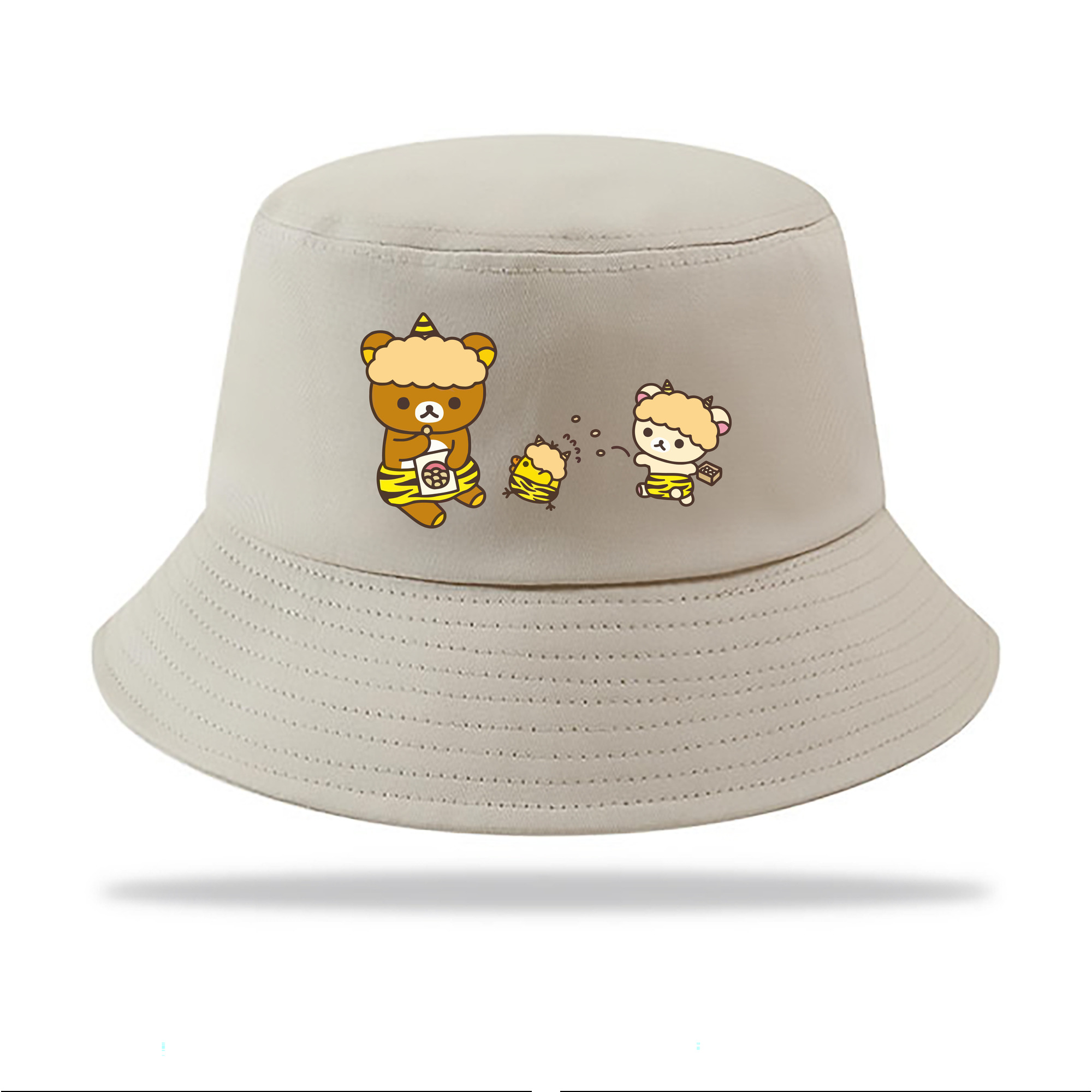 （画像用） リラックマ リラックマ キイロイトリ Rilakkuma Korilakkuma Kiiroitori アウトドア日除けバケットハット